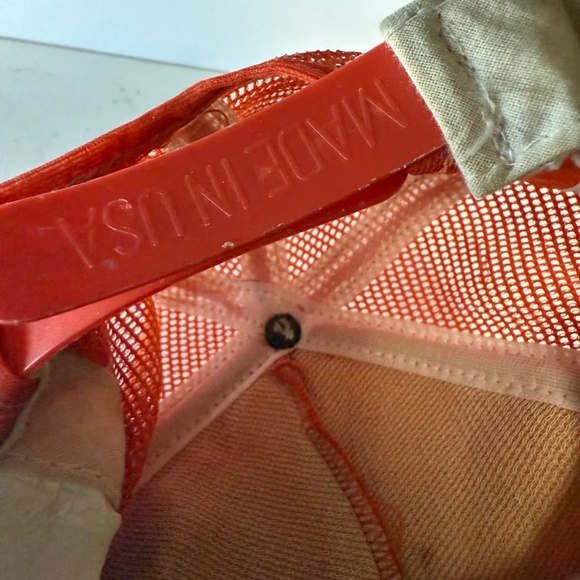 Vintage 70s 80s New Era Tennessee Vols TN Volunteers Orange White Baseball Hat - Picture 10 of 11